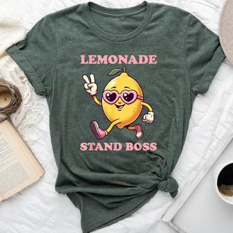 Lemonade Stand Girl Boss Girls Lemonade Stand Bella Canvas T-shirt - Thegiftio UK
