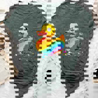 Lgbt Lgbtq Rainbow Lgbt Parade Rubber Duck Gay Pride Month Bella Canvas T-shirt - Thegiftio
