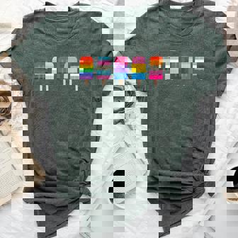 Lgbt Rainbow Ice Cream Lgbtq Pride Bella Canvas T-shirt | Mazezy