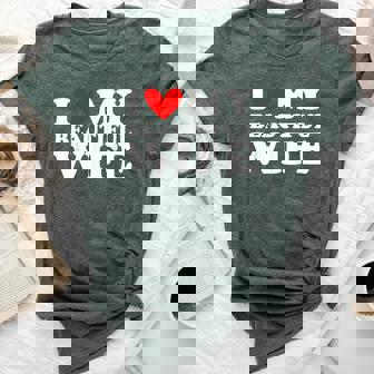 I Love My Beautiful Wife I Heart My Beautiful Wife Bella Canvas T-shirt | Mazezy