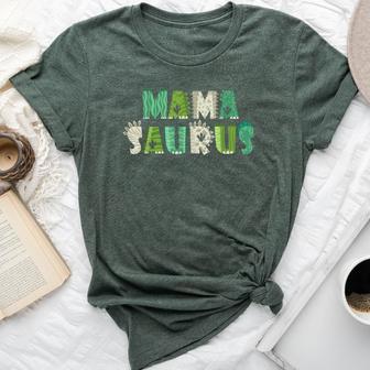 Mamasaurus T Rex Dinosaur Mama Saurus Mom Family Matching Bella Canvas T-shirt - Thegiftio UK