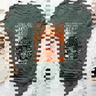 Mental Health Therapist Afro Black History Month Bella Canvas T-shirt | Mazezy