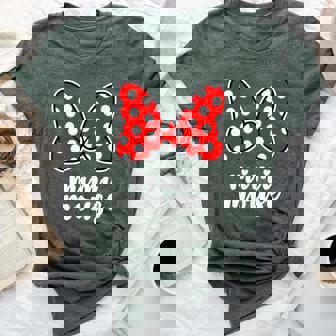 Mimi Mouse Family Vacation Bow Bella Canvas T-shirt - Thegiftio