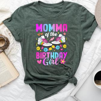 Momma Of The Birthday Girl Rolling Skate Bday Family Bella Canvas T-shirt - Thegiftio UK