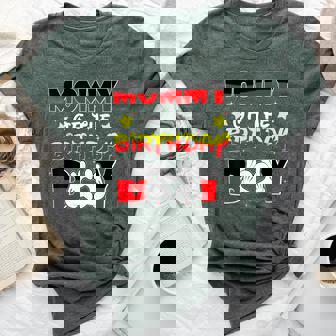 Mommy Of The Birthday Boy Matching Mom Son Family Bday Bella Canvas T-shirt | Mazezy