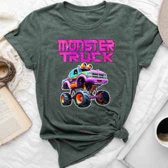Monster Trucks Are My Jam Monster Truck Boy Toddlers Bella Canvas T-shirt - Thegiftio UK