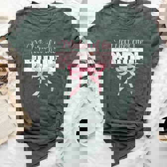 Mother Of The Bride Cute Coquette Bow Floral Matching Bridal Bella Canvas T-shirt - Thegiftio