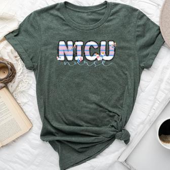 Nicu Nurse Baby Blanket Neonatal Intensive Care Unit Nursing Bella Canvas T-shirt - Thegiftio