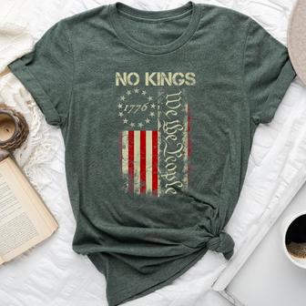 No Kings In America 1776 We The People Usa Flag Patriotic Bella Canvas T-shirt - Thegiftio UK