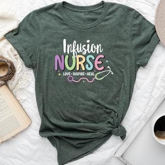 Nursing For Nurses Week Infusion Nurse Matching Certified Registered Nurse Infusion Bella Canvas T-shirt - Thegiftio UK