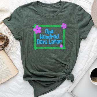 One Hundred Days Later 100Th Day Of School Teacher Or Pupil Bella Canvas T-shirt - Thegiftio UK