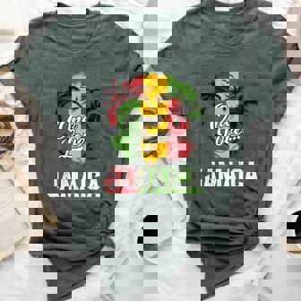 One Love Jamaica 2025 Hibiscus Flower Caribbean Vacation Bella Canvas T-shirt | Mazezy