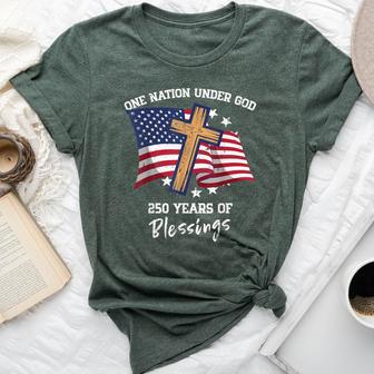 One Nation Under God 250 Years 250Th Anniversary Usa Women Bella Canvas T-shirt - Thegiftio UK