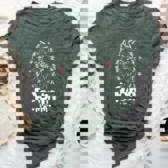 Pom Mom Pomeranian Dog Bella Canvas T-shirt | Mazezy