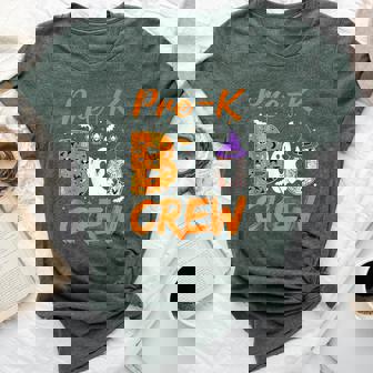 Pre K Boo Crew Teacher Student Halloween Pre Kindergarten Bella Canvas T-shirt | Mazezy