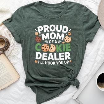 Proud Cookie Dealer Mom Baking Mama Dessert Humor Bella Canvas T-shirt | Mazezy