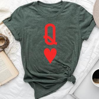 Queen Of Hearts And King Of Hearts Couples Matching Pajama Bella Canvas T-shirt - Thegiftio UK
