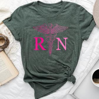 Registered Nurse Appreciation Pink Rn Nursing Tie Dye Nurse Bella Canvas T-shirt - Thegiftio UK