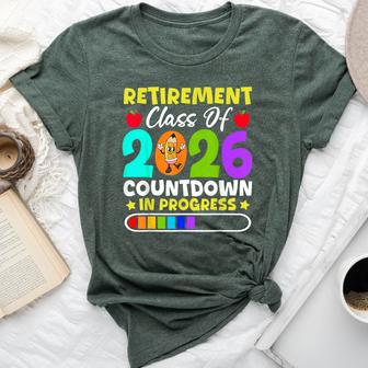 Retirement Class Of 2026 Countdown In Progress Teacher Bella Canvas T-shirt - Thegiftio UK