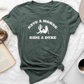 Save A Horse Ride A Dyke Apparel Bella Canvas T-shirt - Thegiftio UK