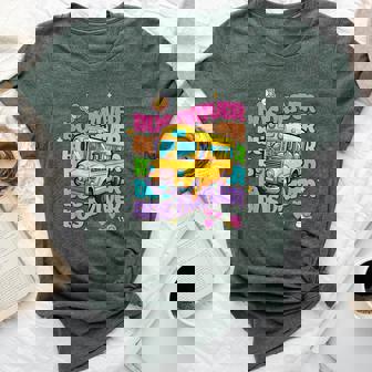 School Bus Driver Groovy Retro Back To School Bella Canvas T-shirt | Mazezy