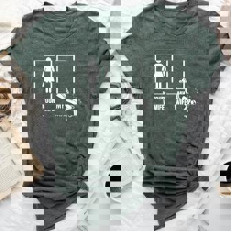 Scuba Diving Your Wife My Wife Proud Husband Scuba Diver Bella Canvas T-shirt - Thegiftio