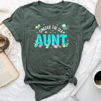 Under Sea Aunt Birthday Girl Boy Matching Family Party Bella Canvas T-shirt - Thegiftio UK