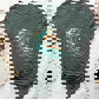 Sea Turtle Surfing Ocean Sea Turtle Ocean Sea Animal Lover Bella Canvas T-shirt - Thegiftio