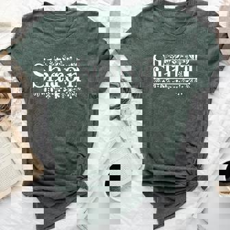 Sharon Name Custom Flower Personalized Botanical Girl Bella Canvas T-shirt | Mazezy