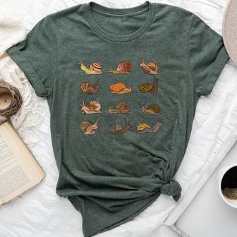 Snail For Insect Snail Themed Snail Lover Bella Canvas T-shirt - Thegiftio UK