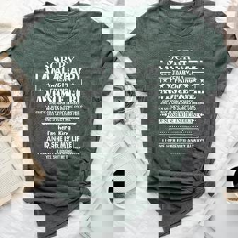 Sorry I Am Already Taken By A Freaking Awesome Girl November Bella Canvas T-shirt | Mazezy