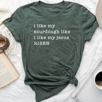 Sourdough Baker Homestead Baker Religious Mom Crunchy Mom Bella Canvas T-shirt - Thegiftio