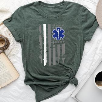 Thin White Line Proud Ems Emt Paramedic Nurse Medical Crew Bella Canvas T-shirt - Thegiftio UK