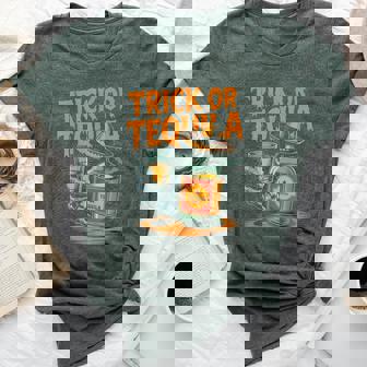 Trick Or Tequila Bartender Halloween Costume Bella Canvas T-shirt | Mazezy