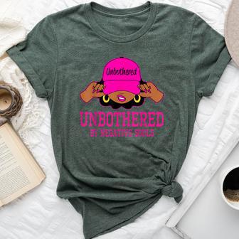 Unbothered Sassy Black Woman African American Afro Queen Bella Canvas T-shirt - Thegiftio UK