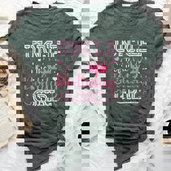 Uncle Of The Birthday Girl Cute Pink Matching Family Party Bella Canvas T-shirt - Thegiftio