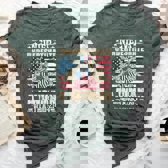 Never Underestimate A Woman With A Dd-214 Usa Veteran Bella Canvas T-shirt | Mazezy