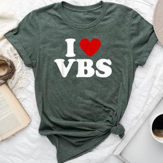 Vbs I Love Vacation Bible School Christian Vbs Church Jesus Bella Canvas T-shirt - Thegiftio UK