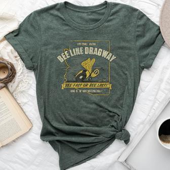 Vintage Bee Dragway Arizona Drag Racing Distressed Bella Canvas T-shirt | Mazezy