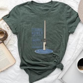 Vintage Strange Lying In Ponds Distributing Swords Bella Canvas T-shirt - Thegiftio UK