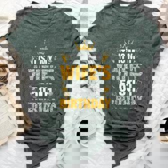 Wife It's My Wife's 50Th Birthday 1975 50 Years Old Bella Canvas T-shirt | Mazezy