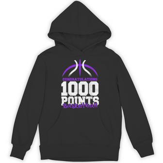 1000 Points Basketball Scorer High School Basketball Player Hoodie - Thegiftio