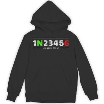 1N23456 Motorcycle Gears For Biker 1 Down 5 Up Hoodie - Thegiftio UK