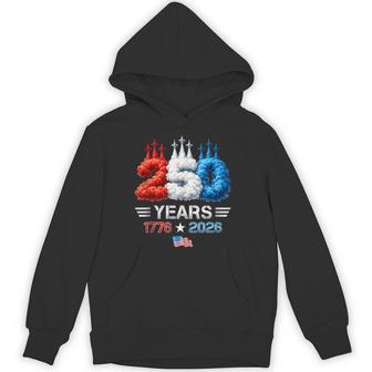 250 Years American 250Th Anniversary Usa Flag 4Th Of July Hoodie - Thegiftio UK