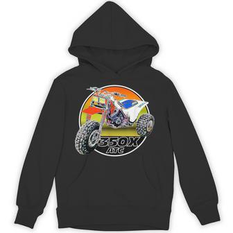350X Three Wheeler Vintage 3 Wheeler Retro Atc Atv Hoodie - Monsterry