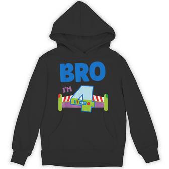 4Th Birthday Boy Toy Lover Bro I'm 4 Year Old Story Party Hoodie - Thegiftio UK