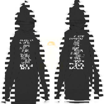 6 7 Bruh Meme Gen Alpha Halloween Skeleton Six Seven Boys Hoodie - Thegiftio