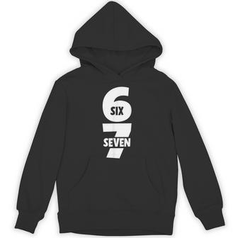 6 7 Six Seven Meme 67 Trending N Joke Alpha Slang Hoodie - Thegiftio UK