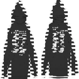 I Was 6 Now I'm 7 Six Seven Meme With Hands 7Th Birthday Hoodie | Mazezy