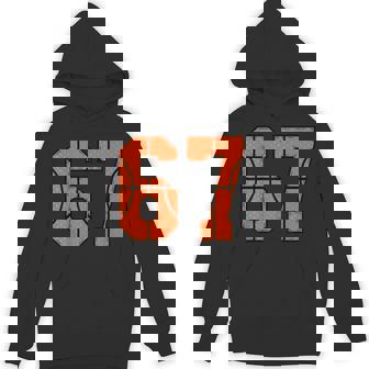 67 Number Six Seven Meme Gen Alpha Slang Basketball Hoodie - Monsterry